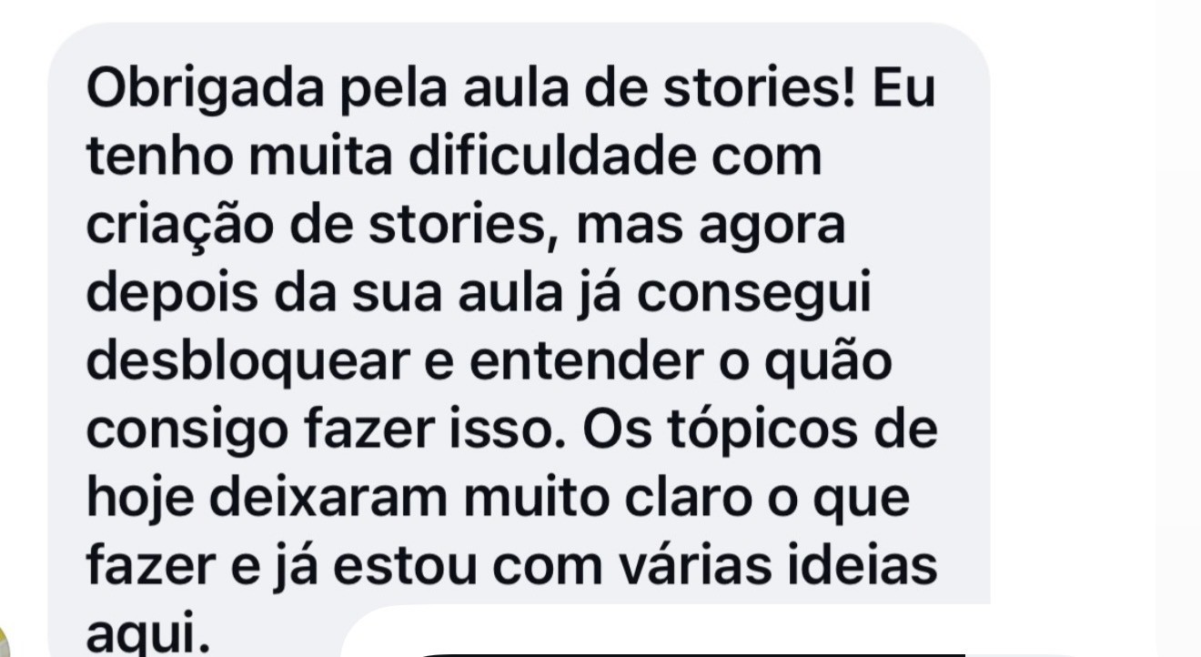 O Instagram mostra o que *as pessoas percebem* sobre você